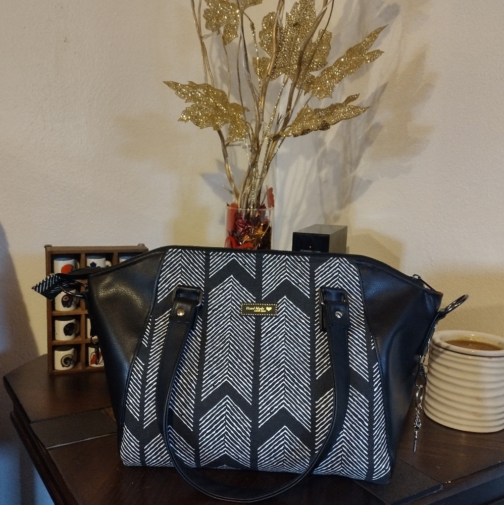 Homemade purse, shoulder bag, handbag, tote, Christmas, birthday, gift - Picture 2 of 10